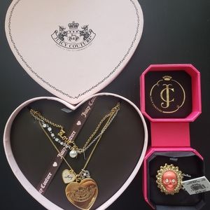 Juicy couture necklace and ring